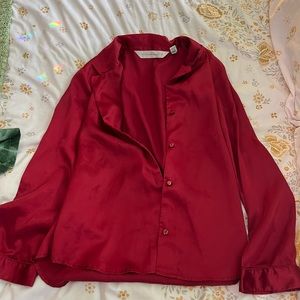 victoria’s secret silk sleep shirt